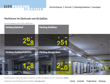 Tablet Screenshot of cityparking.ch